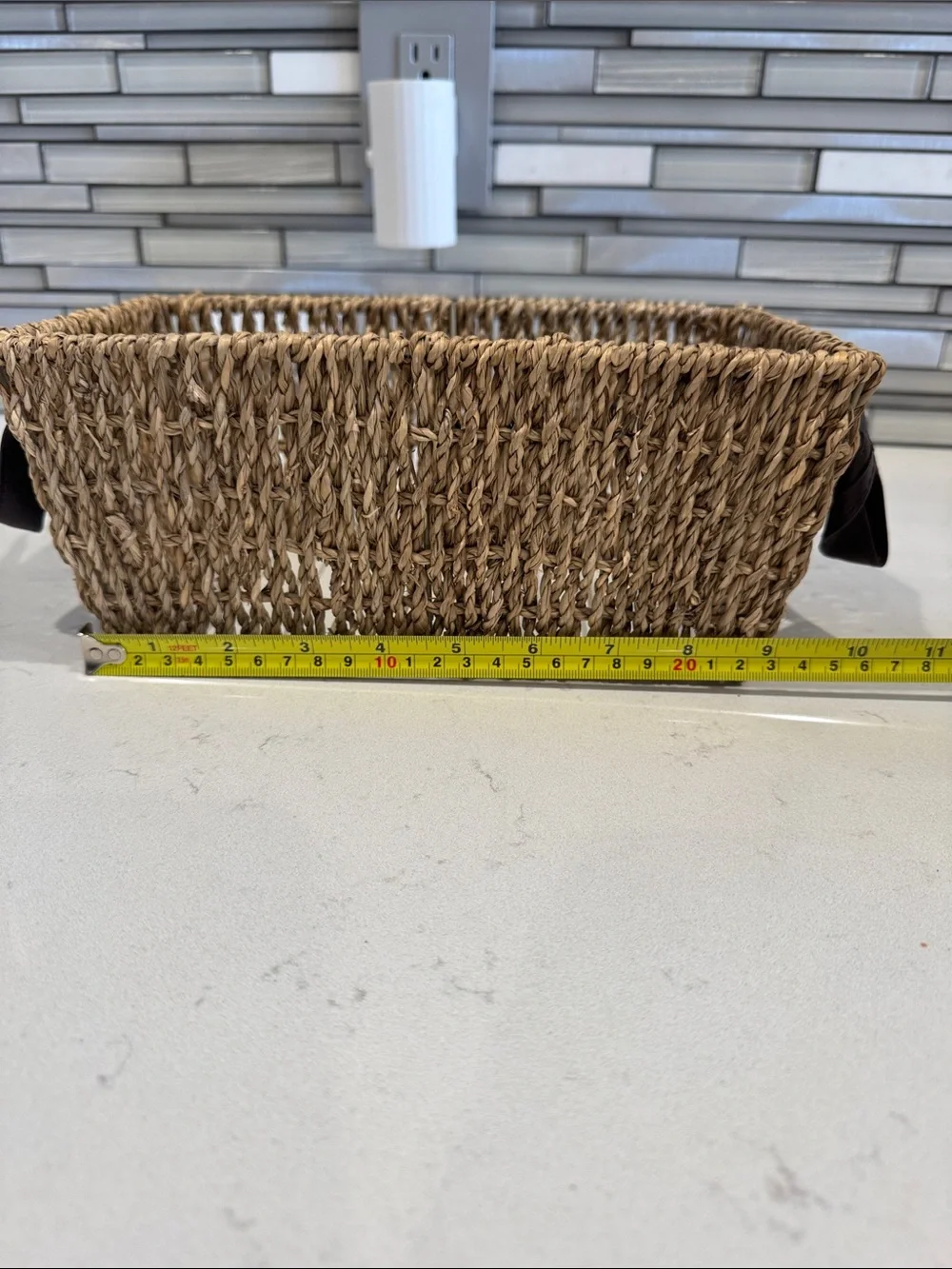 Rectangular Storage Basket - Brown
